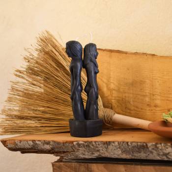 Candele ritualistica Separazione a forma di Coppia Donna-Uomo